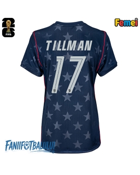 Statele Unite Malik Tillman #17 Echipament de Fotbal Replică Mondial 2026 Femei Deplasare